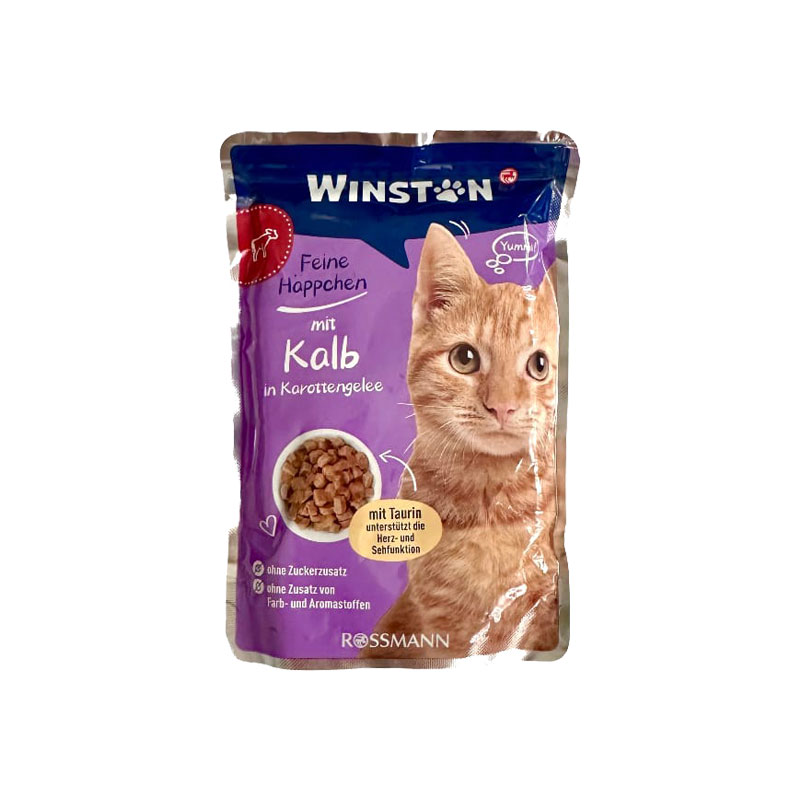 پوچ گربه وینستون با طعم گوشت